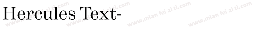 Hercules Text字体转换